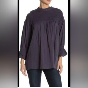 Free People Obi Mila Smocked Tunic 100% Cotton size S